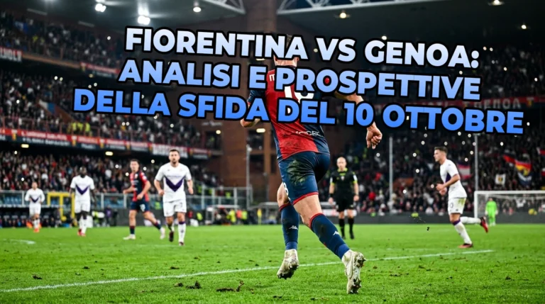 Fiorentina vs Genoa: analisi e prospettive della sfida del 10 ottobre