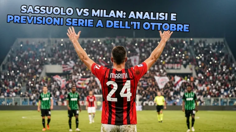 Sassuolo vs Milan: analisi e previsioni Serie A dell'11 ottobre