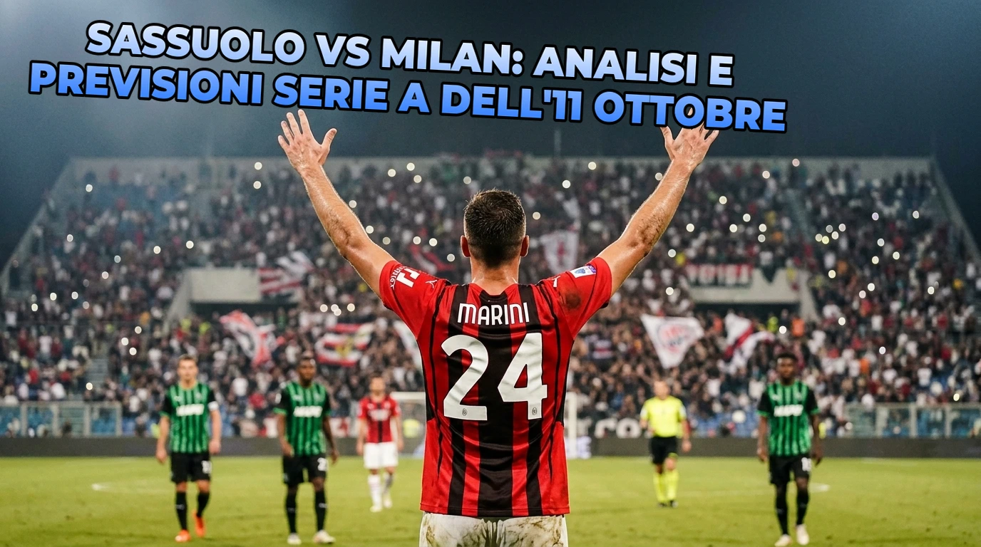 Sassuolo vs Milan: analisi e previsioni Serie A dell'11 ottobre