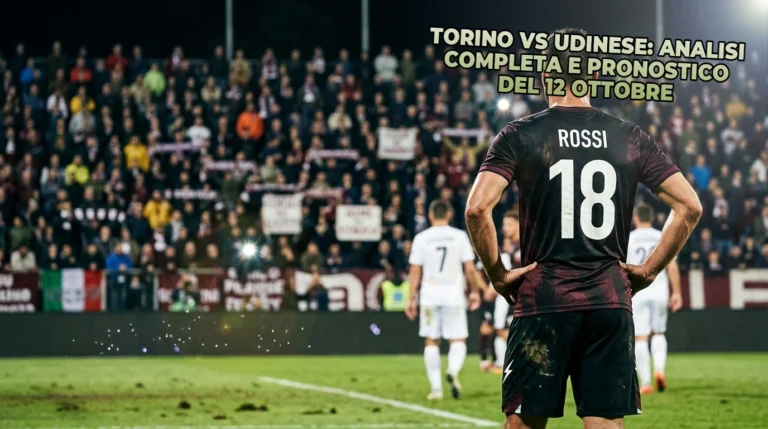 Torino vs Udinese: analisi completa e pronostico del 12 ottobre